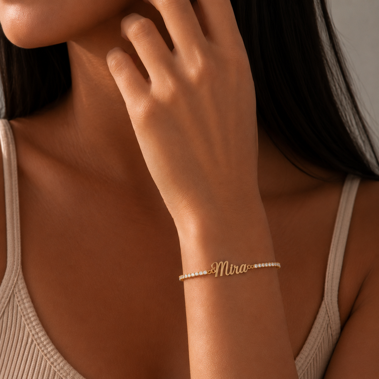 Tennis Name Bracelet