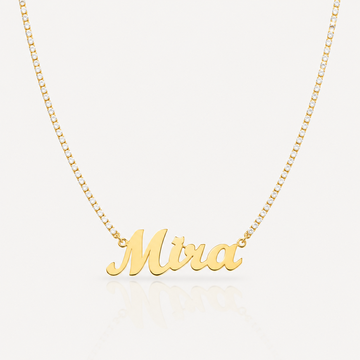 Tennis Name Necklace